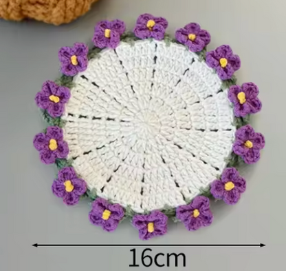 Flower Coasters + FREE Basket